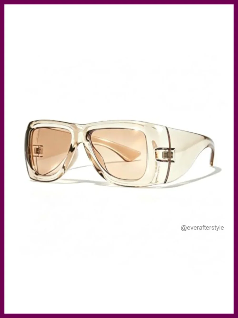 Oversized Shield Sunglasses Women Men UV400 Protection Chunky Frame